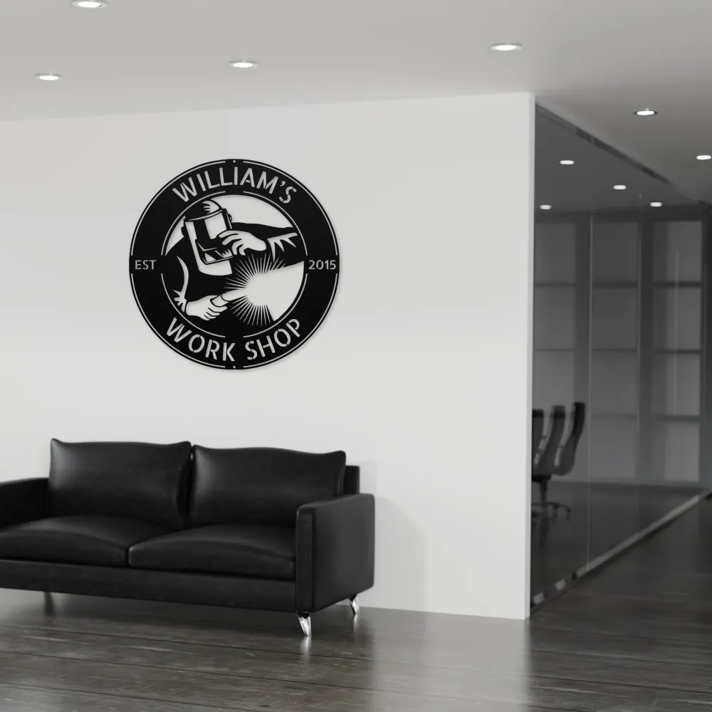 Custom Welder Metal Sign